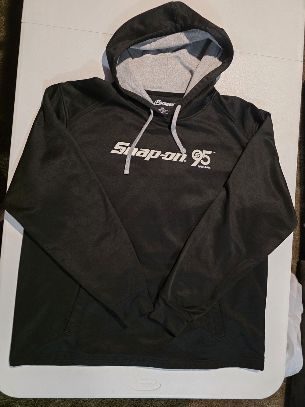 Snap-on Tools 95th Anniversary Hoodie Mens XL Black 1920-2015 Pullover
